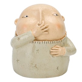 Boy Holding Nose Sculpture Statue, 6.18" High, Creative Resin Stinky Funny Kitschy Man Boys Sitters Figurine for Bathroom Home Shelf Decor
