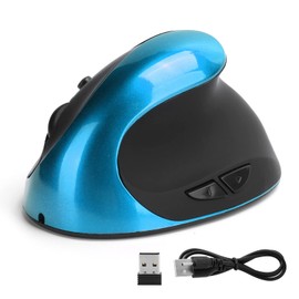 Ergonomic Mouse, Optical Vertical Mouse, Wireless Ergonomics Office Gaming Computer Mouse, Reduce Wrist Pain(blue)