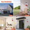 Solar Outdoor Motion Sensor Alarm, Waterproof Solar Strobe Siren Alarm