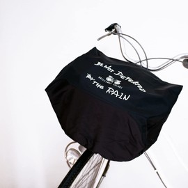 Cover Front Bicycle Basket Cover Rain Regular Size (Black)