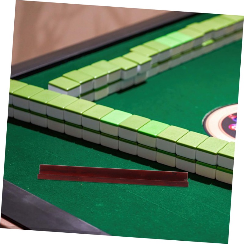 Totority 4Pcs Wooden Mahjong Push Tile Ruler Precision Crafted Game
