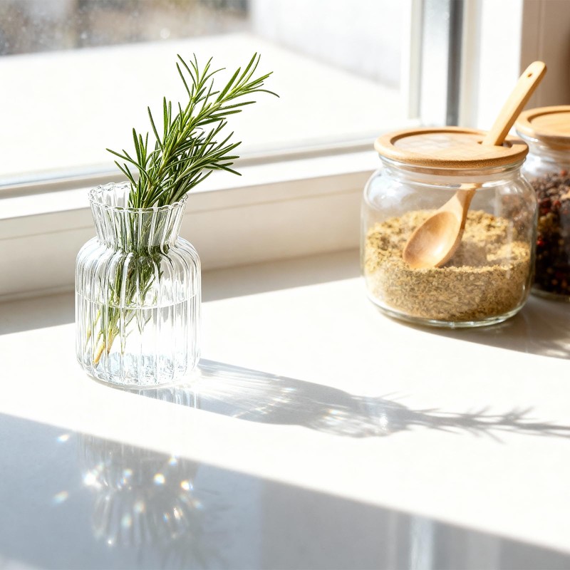 Odowalker Clear Flower Vase Set Small Glass Bud Vases Bulk