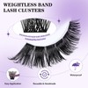 B&Q Wispy Lash Cluster B19 Eyelash Cluster 156PCS Cluster Eyelash