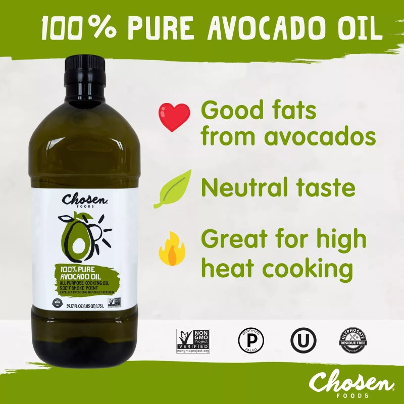 Chosen Foods 100% Pure Avocado Oil, Keto and Paleo Diet