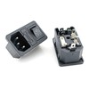 3-Pack AC Power ​3-in-1 Inlet Module with 10A Fuse Holder,