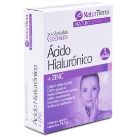 NATURTIERRA 6400AHZ Acido Hialuronico+zinc 30 C. Naturtierra for Adults, Built for Everyday use