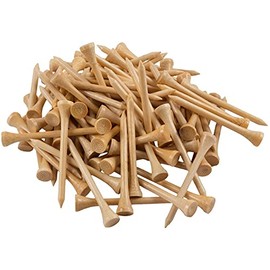 Namvo Pack of 30 Premium Bamboo Golf Tees 70mm Length, Eco-Friendly, Strong, Sustainable, Biodegradable