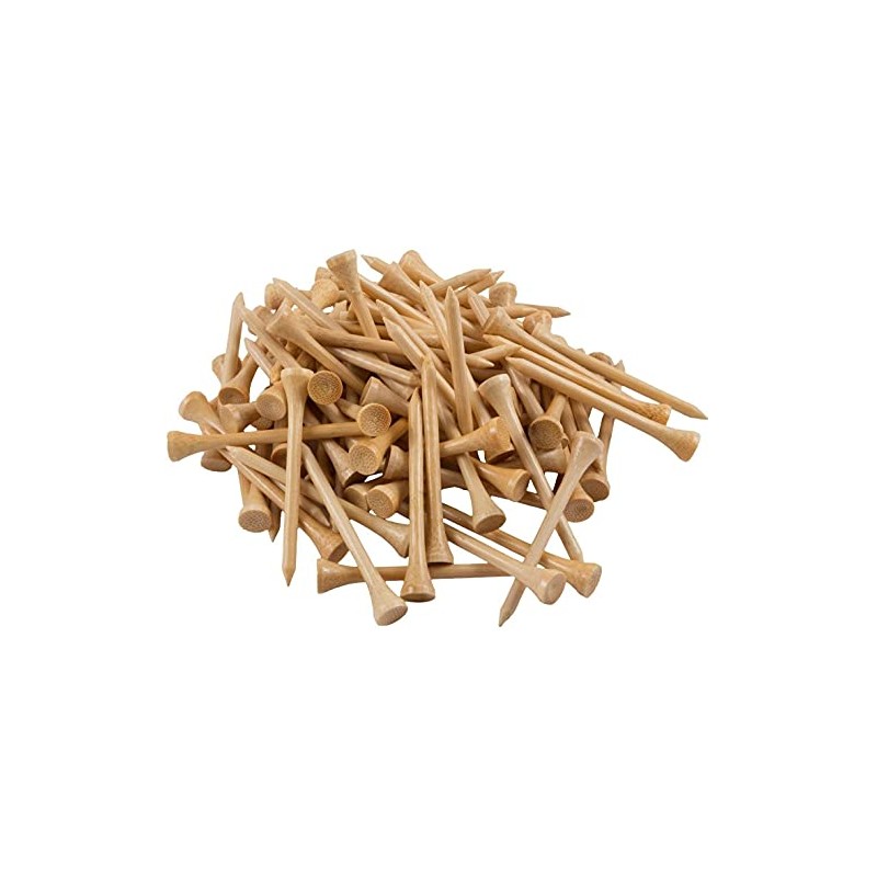 Namvo Pack of 30 Premium Bamboo Golf Tees 70mm Length,