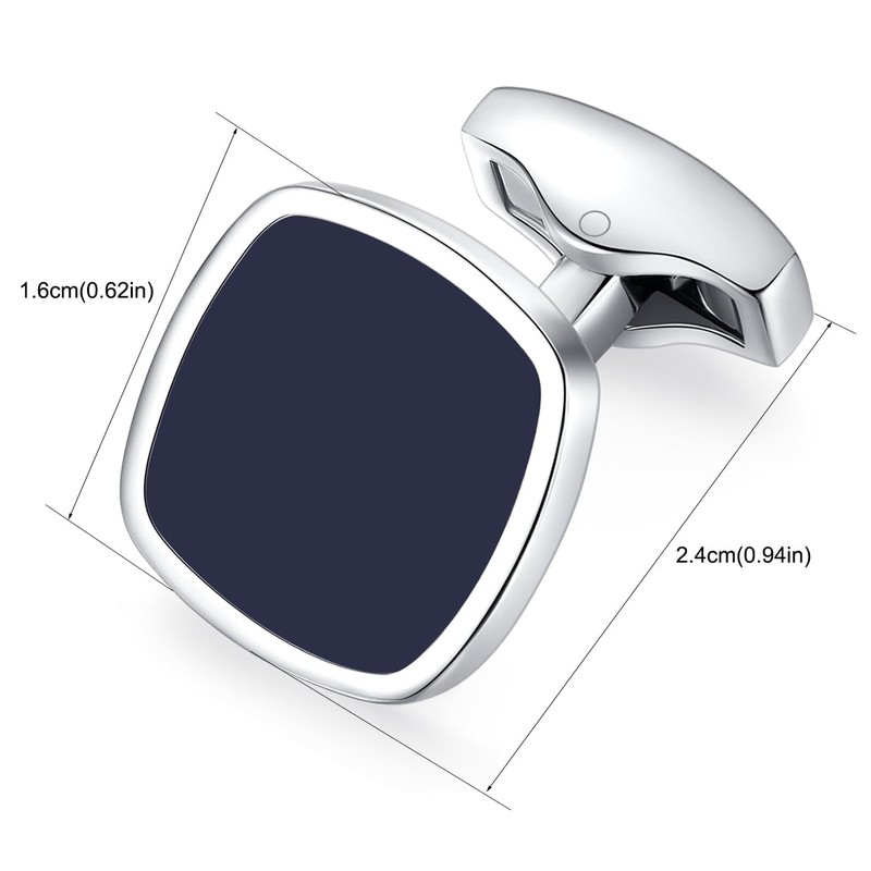 HONEY BEAR Men's Square Cufflinks Wedding Cufflinks Cuff Links, Copper,