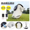 UrbanPulse ゴルフボールケース 軽量 ゴルフ用品 ボールポーチ PU皮革 薄型 マグネット開閉 簡単着脱 カラビナ付き