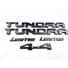 Toyota 5PCS Matte Black Door Tundra Limited Rear 4x4 EMBLEM