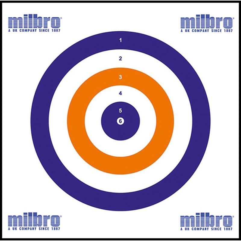 SMK RWB THICK CARD 14cm Airgun Air Rifle Pistol Targets