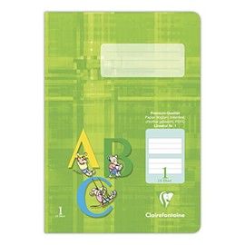 Clairefontaine A5 Lined Paper, Premium, 1 331551 °C Notebook School Year 16 Sheets Green [Pack 25]