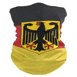 Fashion Bandanas,German Flag With Eagles Headwear Seamless Neck Gaiter, Headwrap, Balaclava, Helmet Liner for Motorcycle Riding Biker Fishing Hunting Outdoor Running