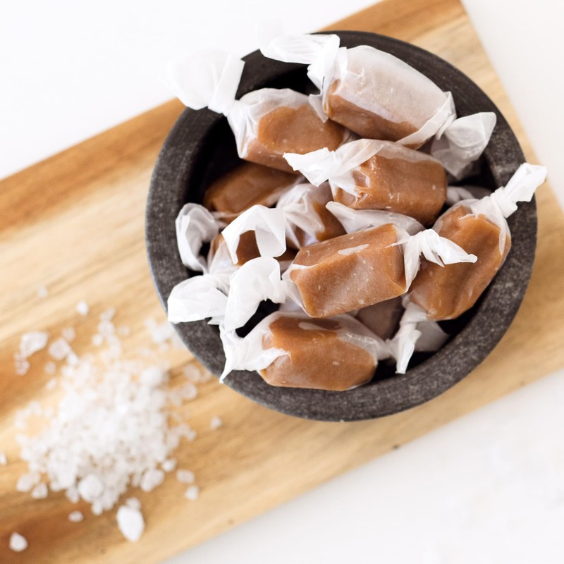 Taras Gourmet Sea Salt Caramels | All Natural Candy |