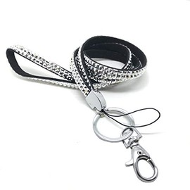 PCL Media ltd® New Silver Bling Diamante Rhinestone Sparkly Lanyard ID Card Badge Holder Bling Lanyards, Diamante Lanyard, Sparkly Lanyard