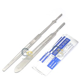 Scalpel Knife Handles #4#7 With 20 Sterile Blades #11#25 by G.S Online Store