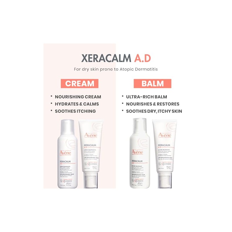 Avene Xeracalm A.D Crema Relipidizante, Piel Seca, 400ml