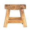 Creative Co-Op Small Wood Pedestal with Handle