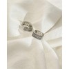 Desnuage Silver Huggie Earrings Cubic Zirconia Huggies for Women Hypoallergenic