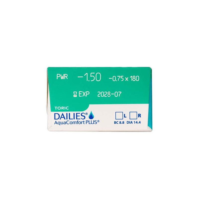 Dailys Aqua Comfort Plus Toric [BC] 8.8 [PWR] ±0.00 [Astigmatism
