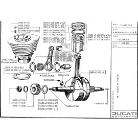 DUCATI 250cc Crankshaft Shim *ORIGINAL NOS* 0400.47.053 1.12mm (.044)
