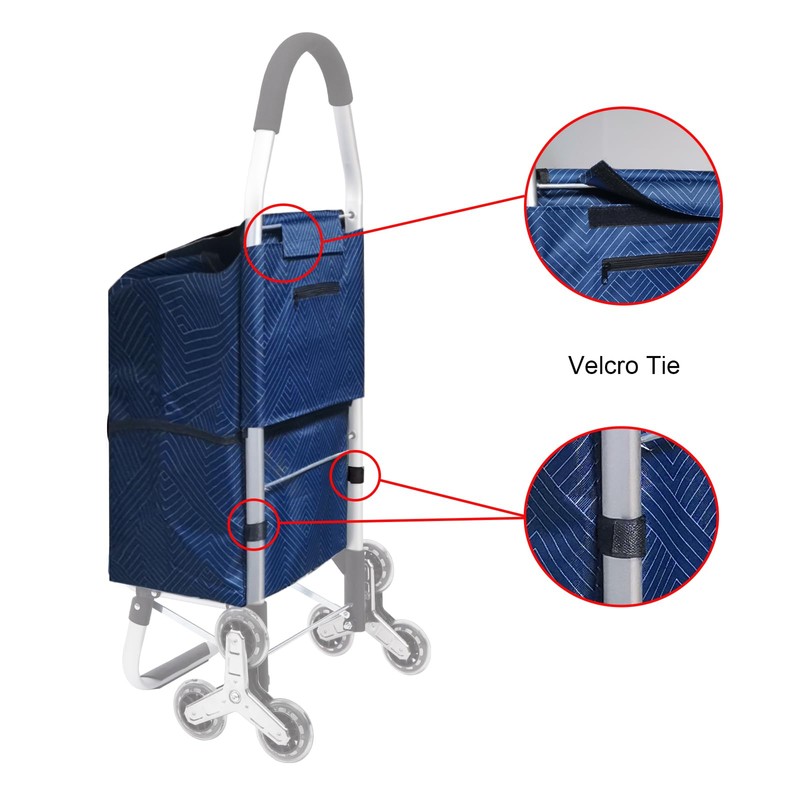 Replacement Bag for Grocery Cart/Shopping Cart - Waterproof Trolley Bags,