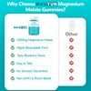 Whoyun Magnesium Malate Gummies 1000mg, Enhanced Absorption Magnesium Chewables Supplement