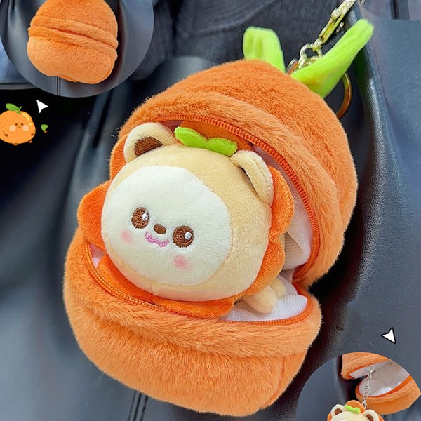 Soft Plush Fruit Doll Keychain Couple Student Portable Cute Exquisite