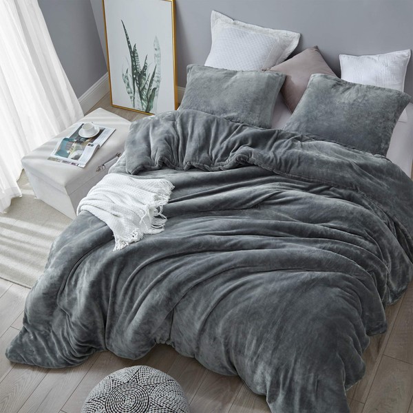 Byourbed Coma Inducer Oversized Queen Comforter - The Original Plush - Steel Gray