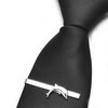 Asienice Men's Tie Clip Dolphin Silver Narrow Stainless Steel Men's