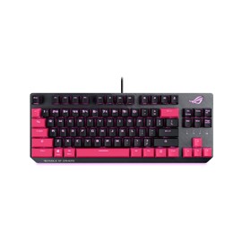 ASUS ROG Strix Scope TKL Electro Punk Mechanical Gaming Keyboard | Cherry MX Red Switches | 2X Wider Ctrl Key for Greater FPS Precision | Gaming Keyboard for PC | Aura Sync RGB Lighting, Quick-Toggle