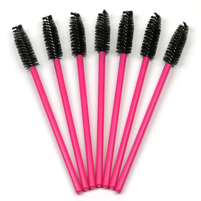 50 Pcs Disposable Mascara Wands, Eyelash & Eyebrow Spoolie Makeup
