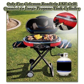 MCAMPAS Universal QCC1 Low-Pressure Propane Regulator Adapter with 5Feet Hose for Only Coleman Roadtrip LXE Portable Grill, Replacement Parts Connect to Large Propane Tank Cylinder