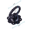 Renovator's Supply 6" Wrought Iron Gate Latch Lock Floral Pattern