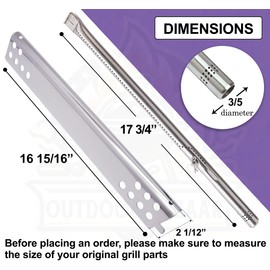 Grill Replacement Parts for Charbroil Performance 475 4 Burner 463342119, 463342118, 463332718, 463347017, G470-0004-W1 Heat Plates, G470-5200-W1 Burner Tubes, Igniters, & Carryover Tubes