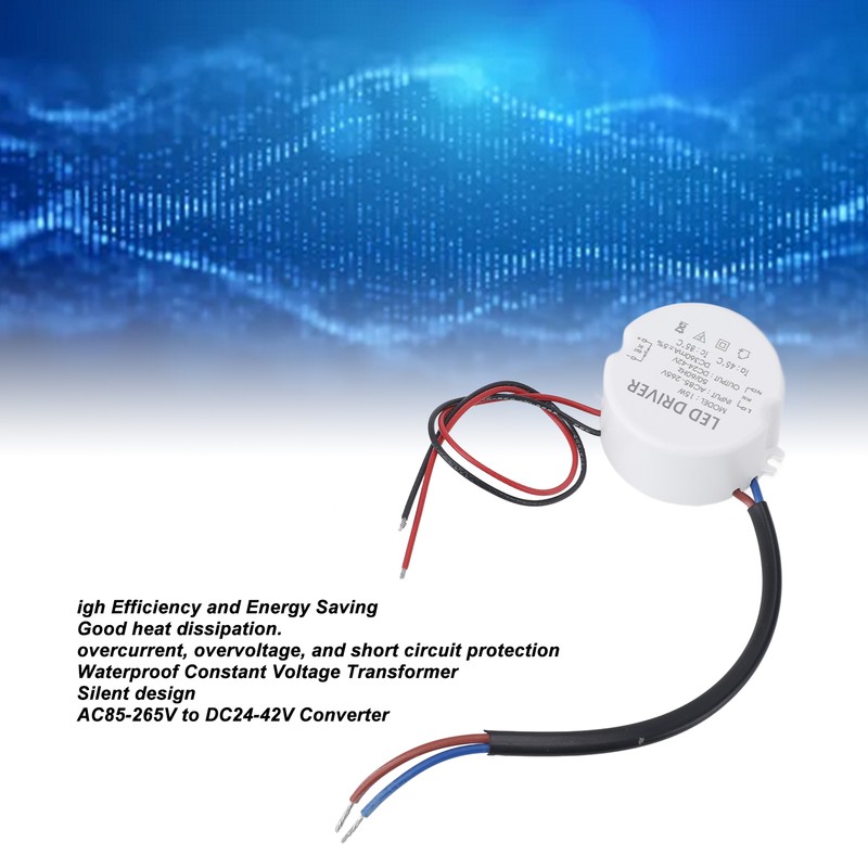 LED Power Supply Driver Waterproof Constant Voltage Transformer 360mA AC85‑265V