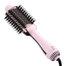 Hair Dryer Brush Blow Dryer in One, Upgraded 4 in 1 Hair Dryer and Styler Volumizer with Negative Ion Anti-frizz Ceramic Titanium Barrel Hot Air Hair Straightener Brush