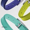 CollarDirect Leather Cat Collar with Safety Clasp, 23-28 cm, Lime