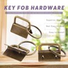 Swpeet 45Pcs Bronze 1 Inch Key Fob Hardware with Key