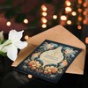 Artery8 Birthday Greeting Card Elegant Floral Filigree Lily Flower For