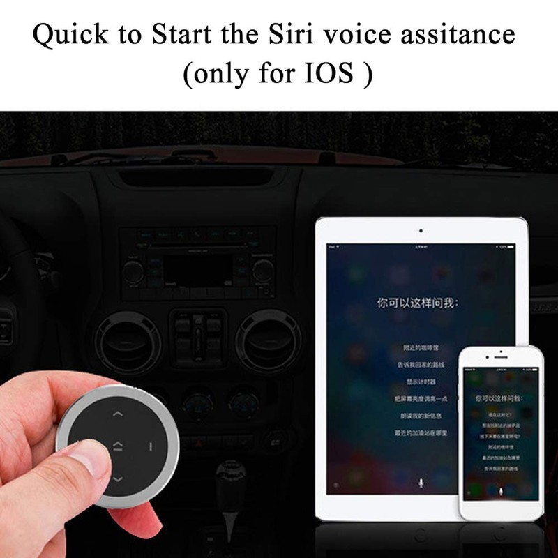 Polarlander Car Wireless Bluetooth Remote Controller Phone Car Kit Steering