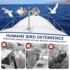 3 Pack Reflective Spinning Bird Deterrent, Wind Powered Aluminum Bird