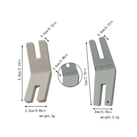 Hump Jumper Sewing Tools, 2pcs Multifunctional Plastic Bulky Seam Jumpers Sewing Foot Bulky Seam Aid Sewing Tools Compatible with Hus-qvarna Viking for Chunky Denim and Hemlines (Large + Small)