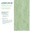🔥 Arcilla verde mascarilla facial barro cosmetico para piel normal
