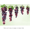 2 Bunches Agate Rubber Grapes Artificial Grape Fake Grapes Lifelike