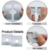 YJFY Pack of 2 Split Wall Flange Rosettes Cover Heating