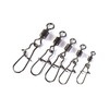 CRAZY SHARK 50pcs Fishing Swivels Snap Swivels Corrosion Resistant Saltwater