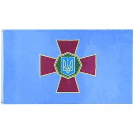 3X5 Ukraine National Guard Blue Premium Quality 3'x5' 100D Woven Poly Nylon Flag