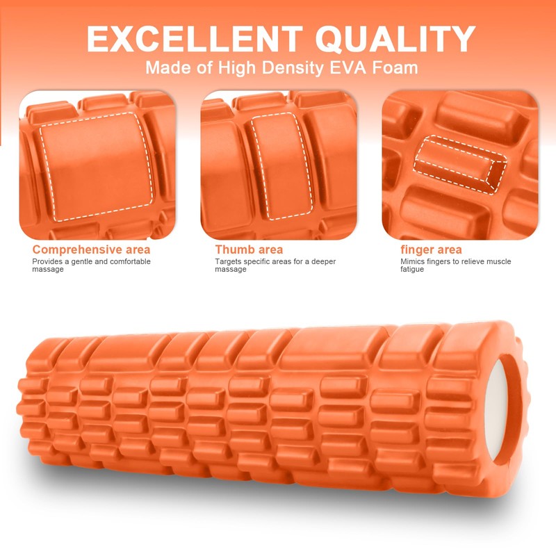 Fascia Roller with 3D Texture Massage, Foam Roller Massage, Massage